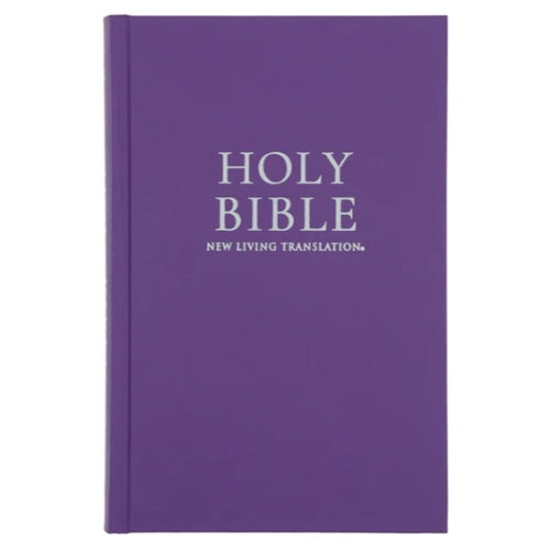 Bible NLT Purple Hardcover Standard Bible CrossGold