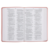 Bible -ESV Blush Rose Fleur-de-lis Design Imitation Leather Value Thinline Bible Large Print