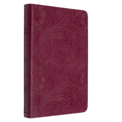Bible -ESV Raspberry Floral Design Imitation Leather Value Thinline Bible