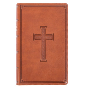 Bible -KJV Brown Faux Leather Medium Bible Giant Print