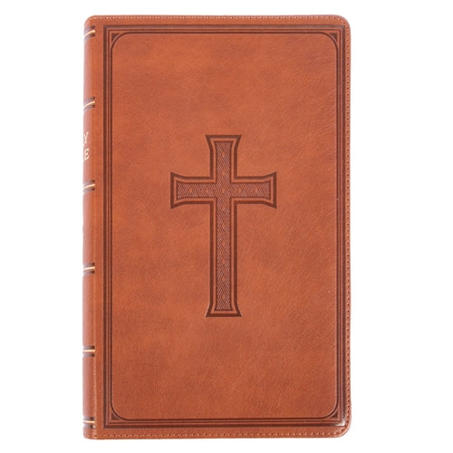 Bible -KJV Brown Faux Leather Medium Bible Giant Print