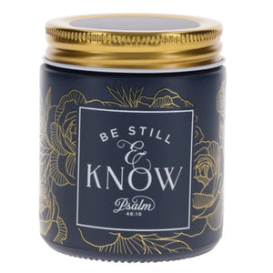 Scented Candle with Screw Top Lid -Be Still and Know Nordic Seaside