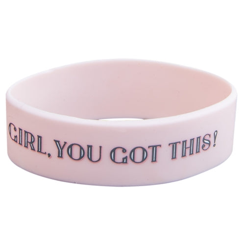Wide Silicone Wristband - Girl, You Got This!