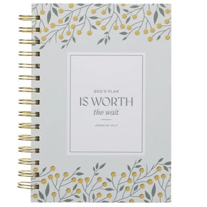 Wirebound Journal -God's Plan Is Worth the Wait Hardcover