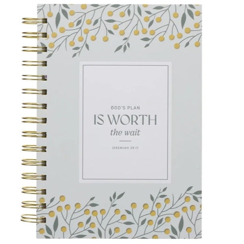 Wirebound Journal -God's Plan Is Worth the Wait Hardcover