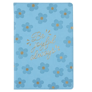 Faux Leather Journal- Be Joyful Always