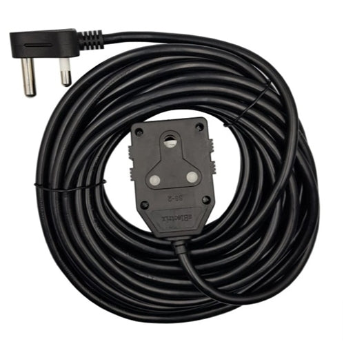 Cable -20M Heavy Duty 16A Extension Electrical Lead Cord with DBL Coupler Black