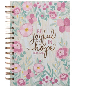 Wirebound Journal -Be Joyful in Hope Hardcover