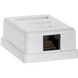 MEGAnet Qs CAT6 Surface Box 1-port -complete