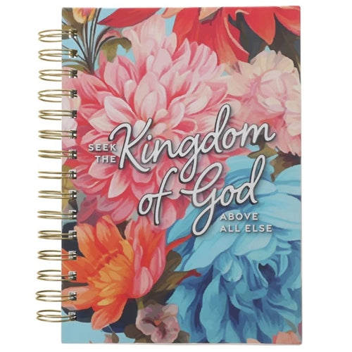 Wirebound Journal -Seek the Kingdom of God Above All Else Large Hardcover