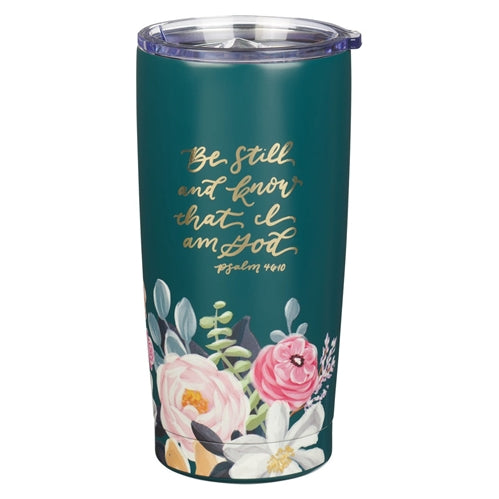 Stainless Steel Travel Mug - Be Still and Know That I Am God