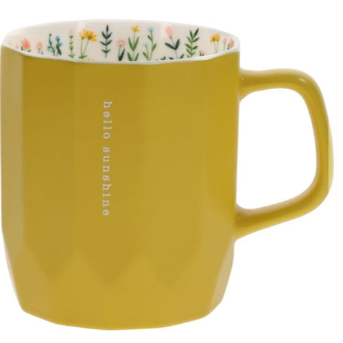 Ceramic Mug -Hello Sunshine Yellow