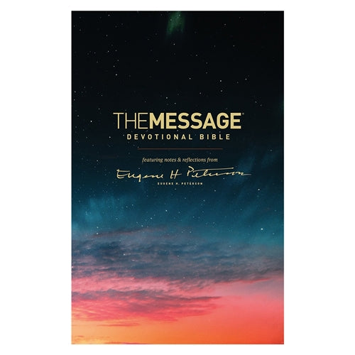 The Message Devotional Bible Large Print (Hardcover)