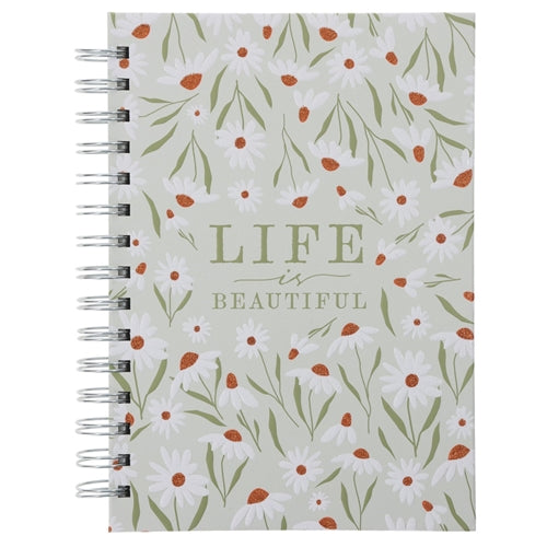 Hardcover Wirebound Journal - Life Is Beautiful (Large)