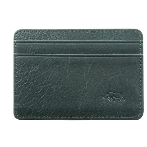 Card And ID Holder -Genuine African Leather Midnight Blue
