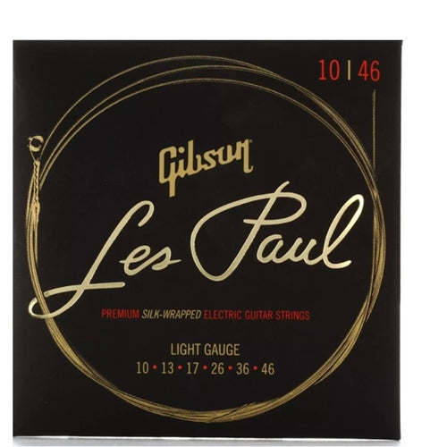 Gibson Les Paul Premium Electric Guitar Strings Silk Wrapped Light 10-46