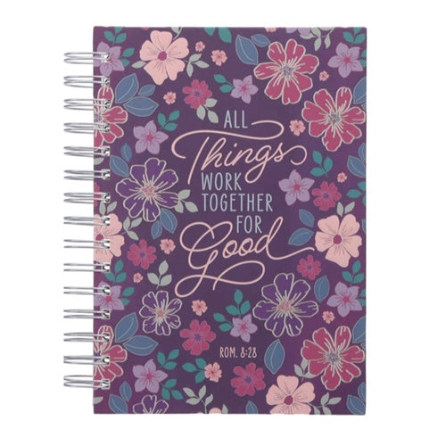 Wirebound Journal -All Things Work Together for Good Hardcover