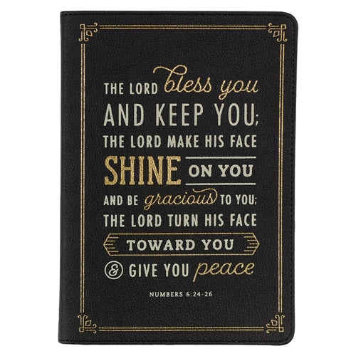 Faux Leather Journal - The Lord Bless You And Keep You Numbers 6v24-26