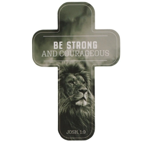 Cross Bookmark Set Of 6 - Be Strong and Courageous Joshua 1vs9