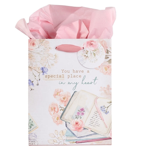 Gift Bag With Gift Tag -You Have A Special Place In My Heart Medium