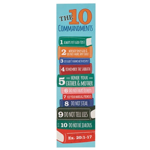 Bookmark - The 10 Commandments Pack Of 10 Sunday School- Exodus 20v1-17