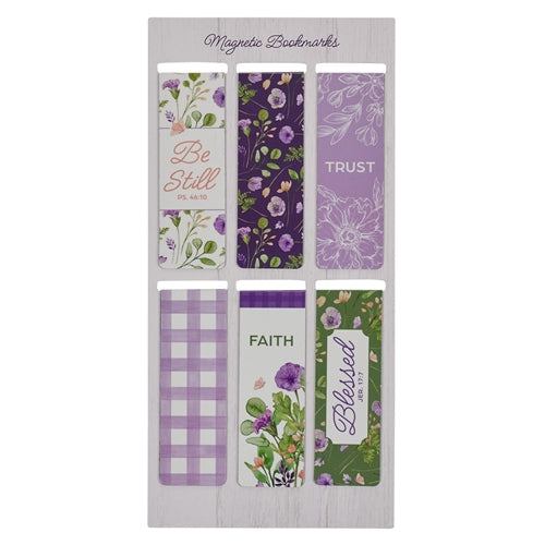 Magnetic Pagemarker Set (6) - Blessed Blooming Flowers