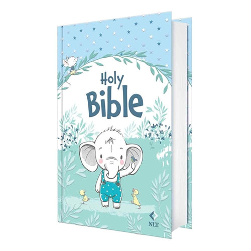 Bible -NLT Elephant Hardcover Baby Bible for Boys