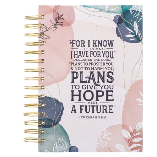 Large Hardcover Wirebound Journal Plans To Give You Hope & A Future  Jer 29vs11
