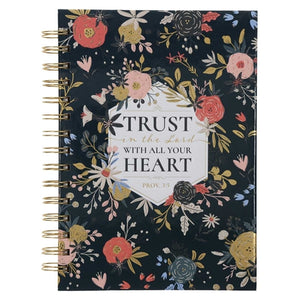 Hardcover Wirebound Journal - Trust in the Lord with all Your Heart(Large)