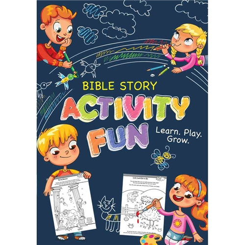 Kid's Book -Bible Story Activity Fun - Learn, Play, Grow (Paperback)