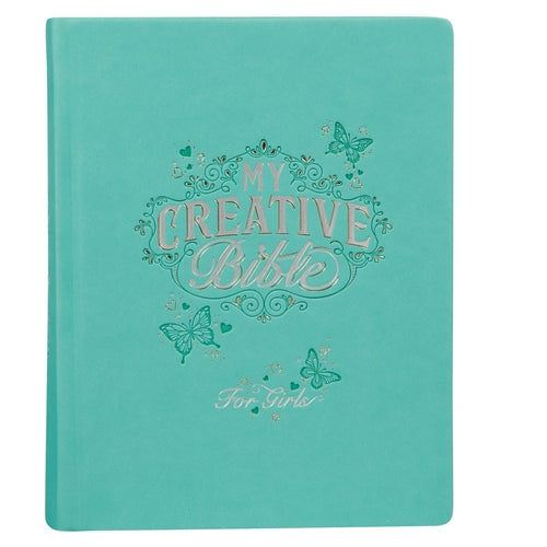 Bible -ESV My Creative Bible For Girls Turquoise Faux Leather Hardcover