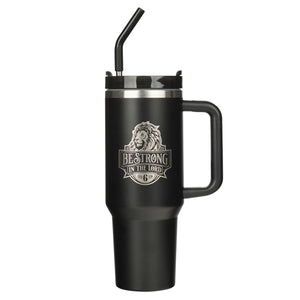 Stainless Steel Travel Mug - Be Strong in the Lord Large