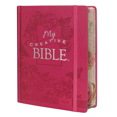 Bible -KJV My Creative Pink Faux Leather Hardcover Bible