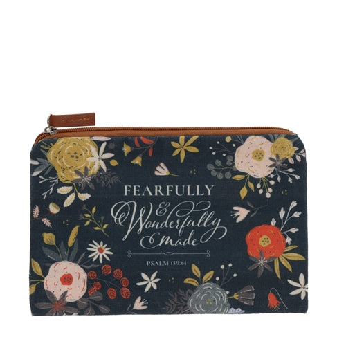 Fearfully and Wonderfully Made Canvas Zipper Pouch