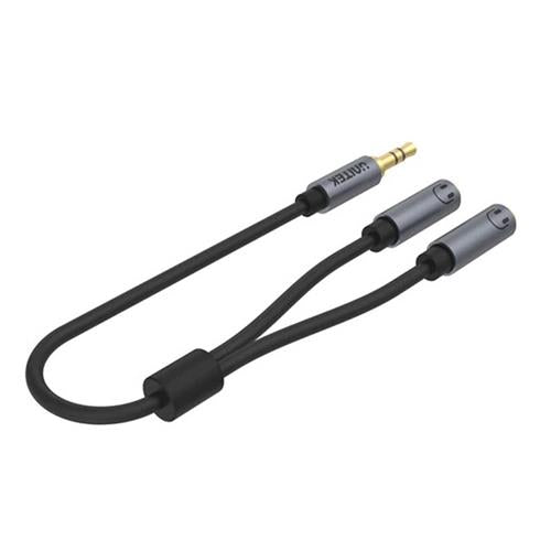 Unitek Aux Audio 3.5mm M to 2X F 0.2m Cable (Y-C956ABK)