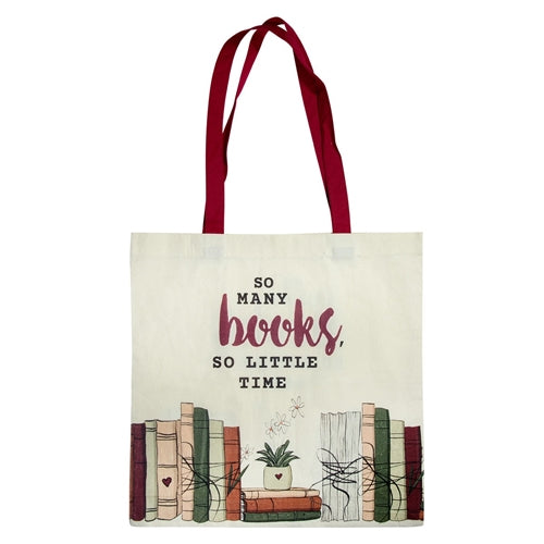 Tote Bag -So Many Books, So Little Time Cotton