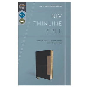 NIV Bible - Blue Imitation Leather Thinline Bible Comfort Print