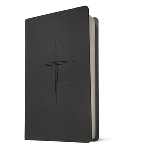 Bible -NLT Trinity Cross Black Imitation Leather Filament Premium Value Thinline Bible