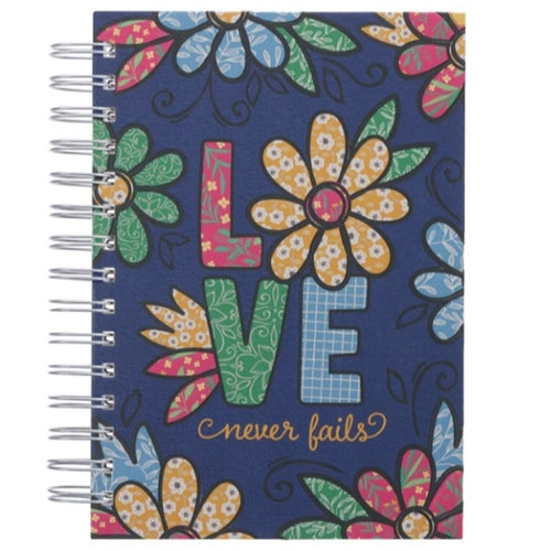 Wirebound Journal -Love Never Fails Hardcover