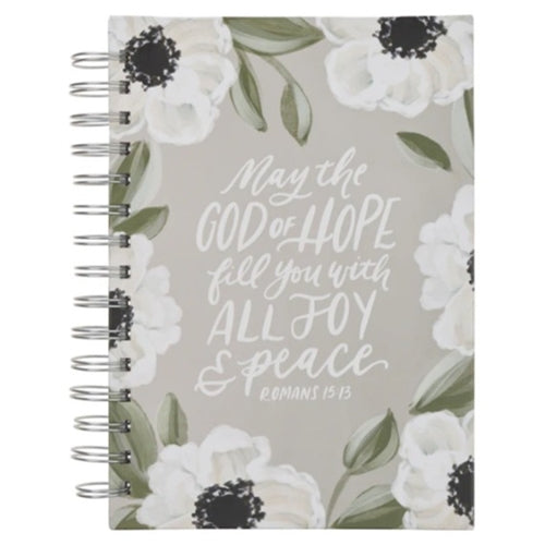 Wirebound Journal - May the God of Hope Fill You with Joy & Peace