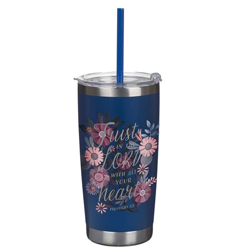 Stainless Steel Travel Mug -Trust in The Lord with All Your Heart
