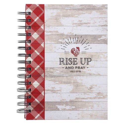 Large Hardcover Wirebound Journal - Rise up and Pray