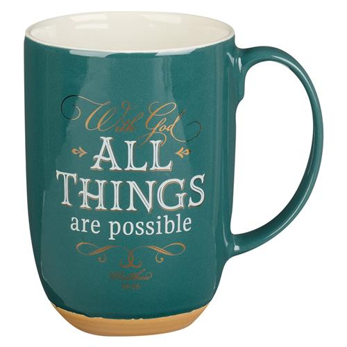 Ceramic Mug -With God All Things Matt.19 vs 26