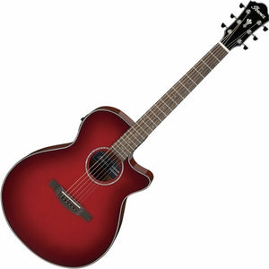 Ibanez Acoustic Guitar Red Sunburst