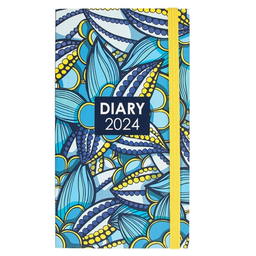 2024 Pocket Diary - Daily Planner - Sea Garden - Paperback