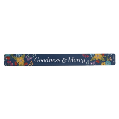 Magnetic Strip - Goodness & Mercy Floral Blue