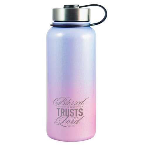 Blessed Is the One Who Trusts in The Lord Stainless Steel Water Bottle - Jeremiah 17vs7