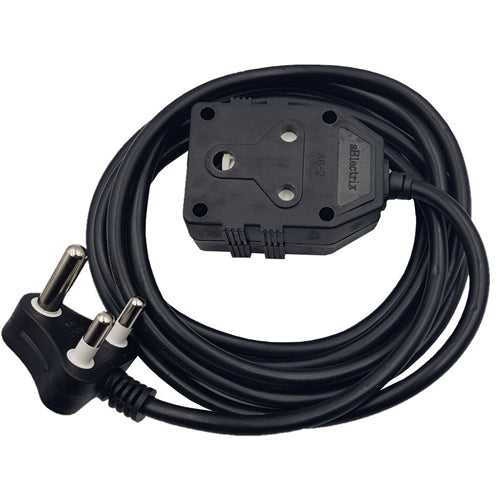 Cable -3M Heavy Duty 16A Extension Electrical Lead Cord Black