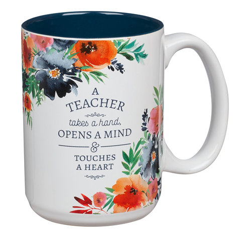 Ceramic Mug - A Teacher Takes A Hand, Opens A Mind