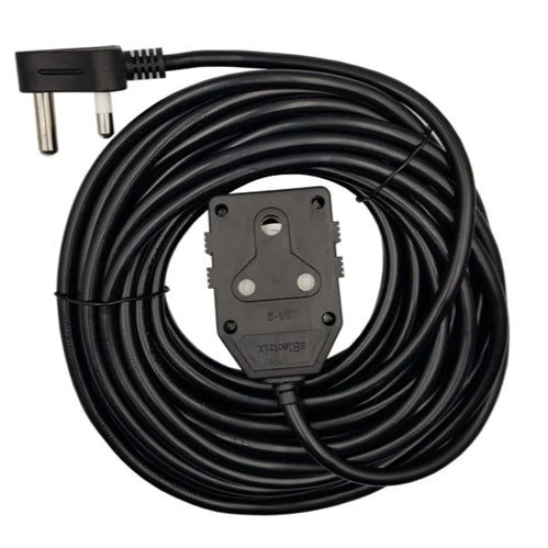 Cable -10M Cable Heavy Duty 16A Extension Electrical Lead Cord with DBL Coupler Black